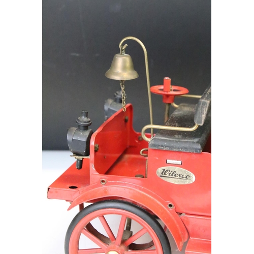 188 - Wilesco D305 steam fire engine in a red colourway. Unboxed, slight wear.