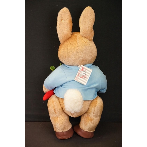 231 - Steiff - Bagged Steiff Peter Rabbit teddy, No. 690334, approximately 55cm from feet to ear, button a... 