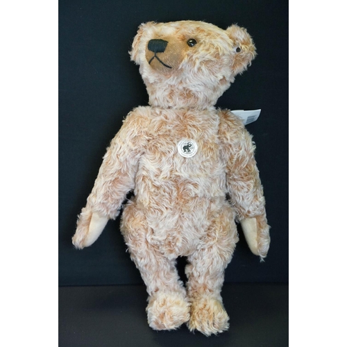 232 - Steiff - Boxed Steiff Replica 1908 teddy bear, No. 403156, 50cm sitting, button and tag to ear and c... 