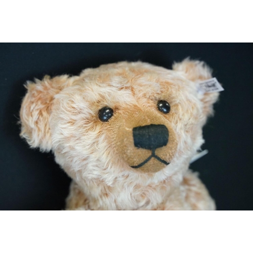 232 - Steiff - Boxed Steiff Replica 1908 teddy bear, No. 403156, 50cm sitting, button and tag to ear and c... 