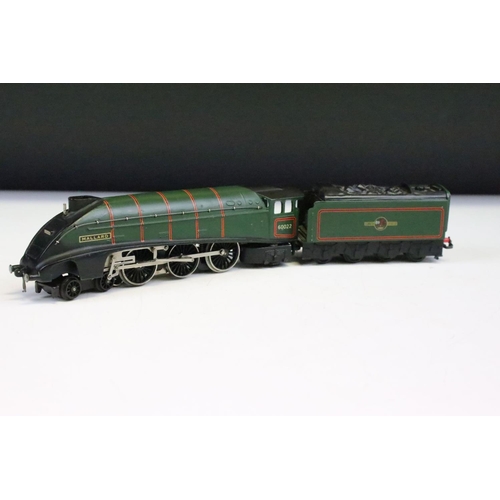 28 - Three boxed Hornby Dublo locomotives to include 3211 Mallard locomotive and tender, EDL17 0-6-2 Tank... 