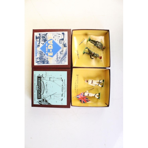 302 - Nine boxed Britains military metal figure sets to include 6 x D-Day To VE-Day (2 x 8858 The Air Forc... 