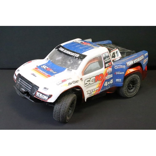 307 - Radio Control - A boxed AE ' Team Associated ' SC10 4x4 Short Course Electric 4WD Off Road Race Truc... 