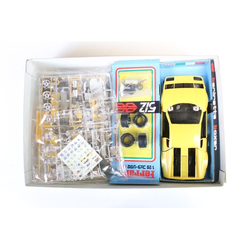 334 - Four boxed ARII 1/20 plastic model car kits to include AR63A Countach Lamborghini LP500S, AR63B Ferr... 