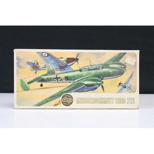 336 - Nine boxed & carded unbuilt & complete 1/72 plastic model kits to include 3 x Matchbox (PK402, PK401... 