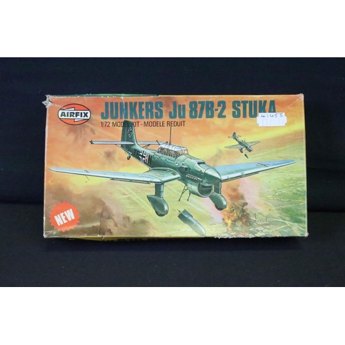 342 - 12 Boxed & unbuilt Airfix plastic model kits, mostly aircraft kits, to include A05101 BAe Sea Harrie... 