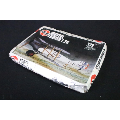 342 - 12 Boxed & unbuilt Airfix plastic model kits, mostly aircraft kits, to include A05101 BAe Sea Harrie... 