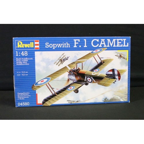 346 - 11 Boxed & unbuilt Revell plastic aircraft model kits, 1:28 to 1:72 scale, to include 04660 Black Pa... 