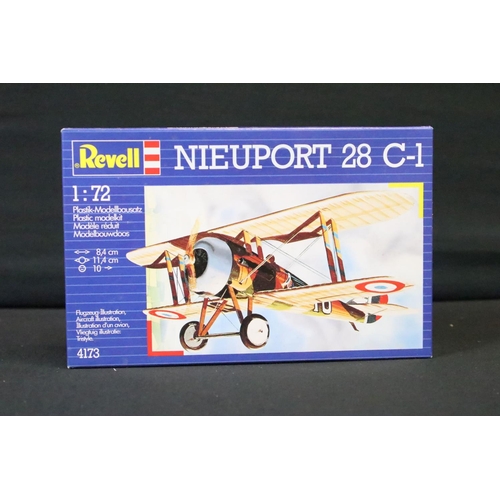 346 - 11 Boxed & unbuilt Revell plastic aircraft model kits, 1:28 to 1:72 scale, to include 04660 Black Pa... 