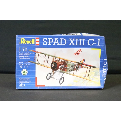 346 - 11 Boxed & unbuilt Revell plastic aircraft model kits, 1:28 to 1:72 scale, to include 04660 Black Pa... 