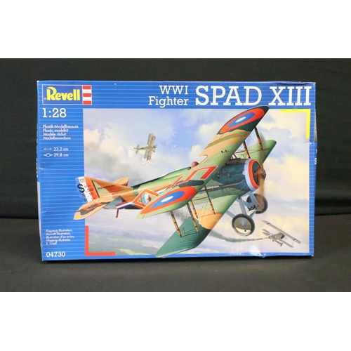 346 - 11 Boxed & unbuilt Revell plastic aircraft model kits, 1:28 to 1:72 scale, to include 04660 Black Pa... 