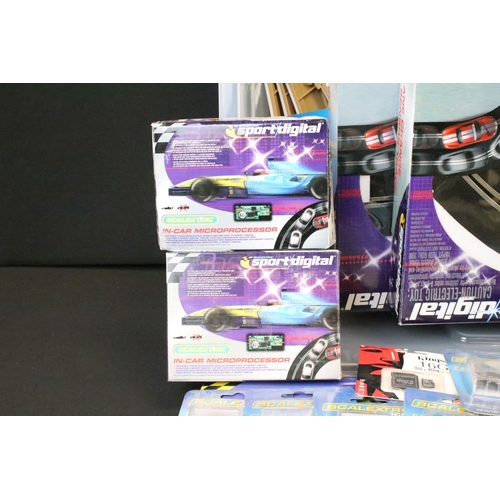 350 - Collection of Scalextric accessories to include 6 x Sport Digital Microprocessors (boxed), 8 x Easyf... 