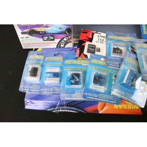 350 - Collection of Scalextric accessories to include 6 x Sport Digital Microprocessors (boxed), 8 x Easyf... 