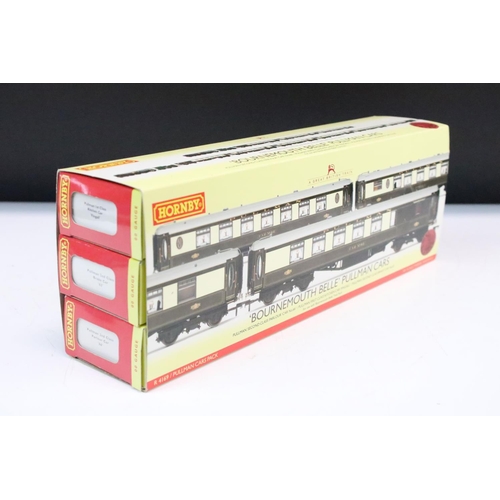 46 - Boxed Hornby OO gauge R4169N Bournemouth Belle Pullman Cars Pack, complete