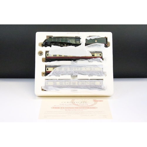 49 - Boxed ltd edn Hornby OO gauge R2089 The Flying Scotsman Train Pack complete with A4 Class locomotive... 