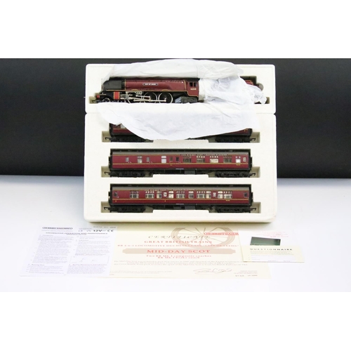 52 - Boxed ltd edn Hornby OO gauge R2078 The Mid-day Scot Train Pack complete with Coronation Class 8P lo... 