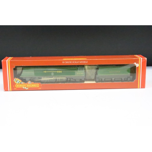 63 - Six boxed Hornby OO gauge locomotives to include R583 SR 4-4-0 Loco Schools Class Shrewsbury, R374 S... 