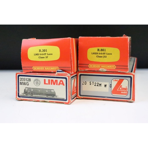 67 - Four boxed OO gauge locomotives to include 2 x Lima (Rapid & Western Renown) and 2 x Hornby (R861 LN... 