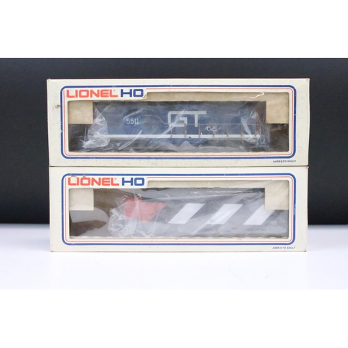 68 - Four boxed HO gauge locomotives to include 2 x Lionel (5-5613 Canadian National Alco & 5-5511 Grand ... 