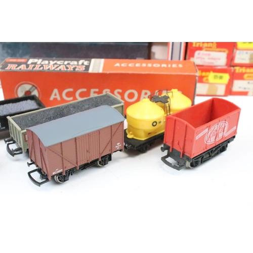 72 - 10 Boxed OO gauge items of rolling stock to include 7 x Triang, 2 x Lima and 1 x Playcraft plus 6 x ... 