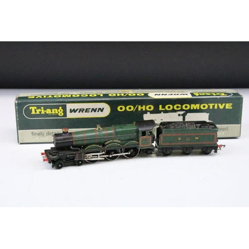 73 - Two boxed Triang Wrenn OO gauge locomotives to include W2222 Devizes Castle GWR and W2221 Cardiff Ca... 