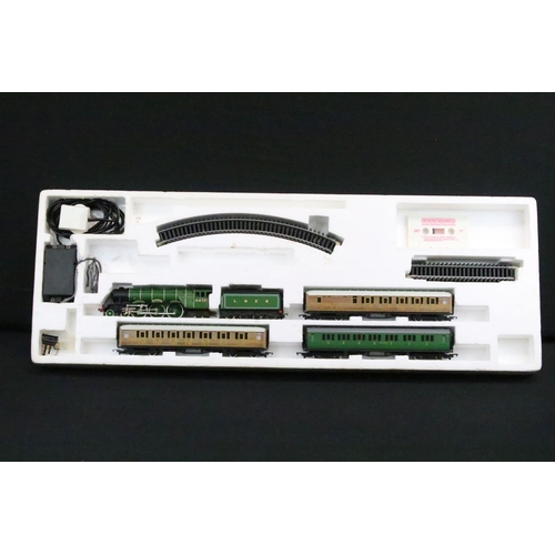 79 - Two boxed Hornby OO gauge electric train sets to include R778 The Flying Scotsman and R700 Depot Die... 