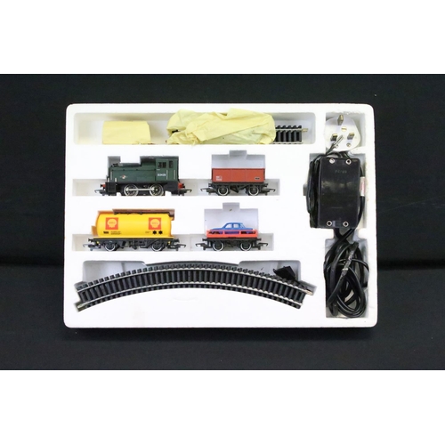 79 - Two boxed Hornby OO gauge electric train sets to include R778 The Flying Scotsman and R700 Depot Die... 