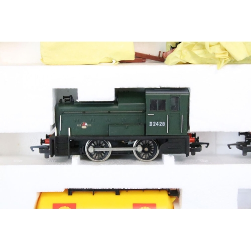 79 - Two boxed Hornby OO gauge electric train sets to include R778 The Flying Scotsman and R700 Depot Die... 