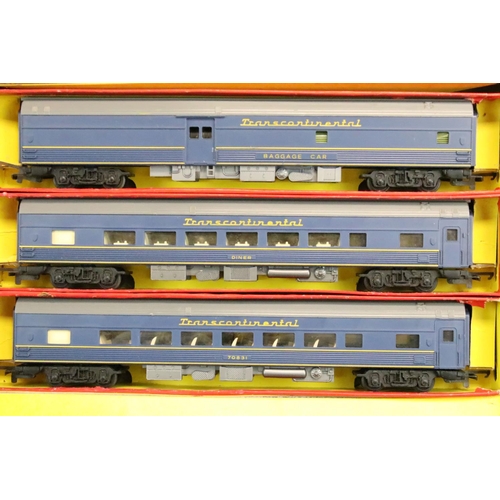 80 - Boxed Triang RS34 Transcontinental Passenger electric train set complete with locomotive, rolling st... 