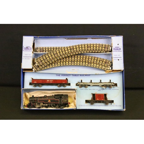 85 - Two boxed Hornby Dublo train sets to include ED18 2-6-4 Tank Goods BR and Passenger train set with D... 