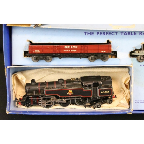 85 - Two boxed Hornby Dublo train sets to include ED18 2-6-4 Tank Goods BR and Passenger train set with D... 