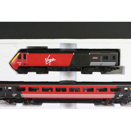 95 - Boxed Hornby OO gauge Virgin Train Pack, complete with Lady in Red locomotive, Maiden Voyager locomo... 