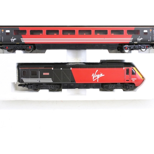 95 - Boxed Hornby OO gauge Virgin Train Pack, complete with Lady in Red locomotive, Maiden Voyager locomo... 