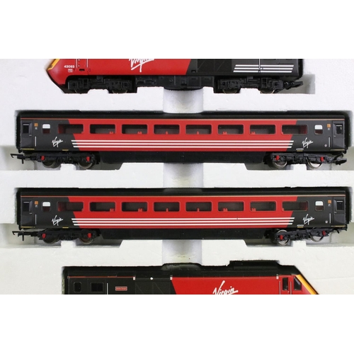 95 - Boxed Hornby OO gauge Virgin Train Pack, complete with Lady in Red locomotive, Maiden Voyager locomo... 