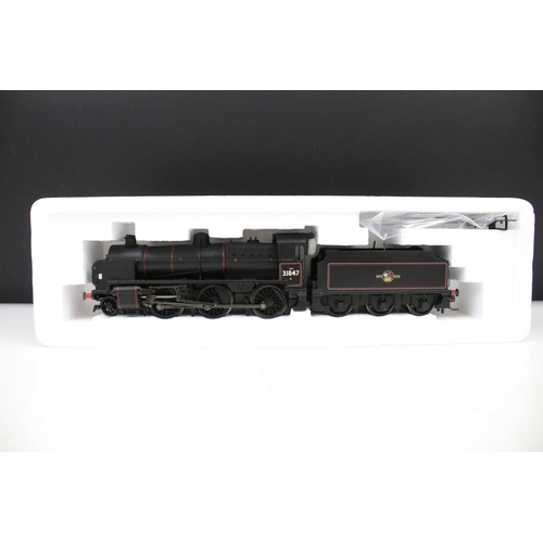 98 - Three boxed Bachmann OO gauge locomotives to include 32156 N Class 31844 BR Lined Black E/Emblem wea... 