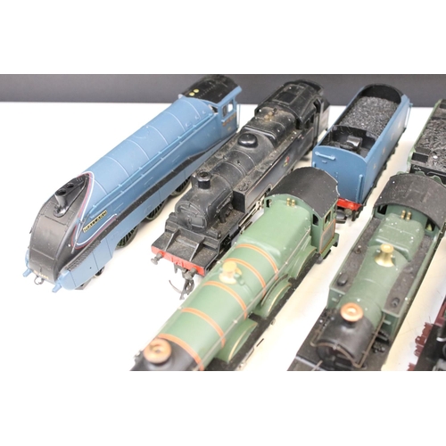 99 - 11 OO gauge locomotives to include Wrenn Devizes Castle 4-6-0 7002, Bachmann City of London, Hornby ... 