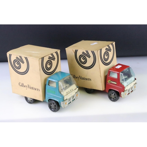 1188 - Five diecast and metal models to include 2 x Marx Gilbey Vintners trucks, boxed Matchbox Models of Y... 