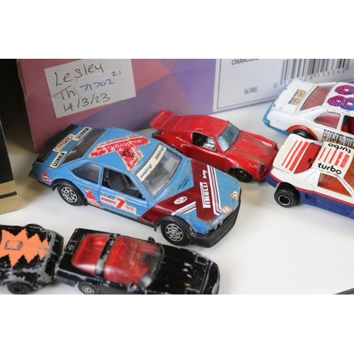 1197 - Quantity of play worn diecast models featuring Corgi Junior, Matchbox Superfast, Majorette, etc (2 b... 