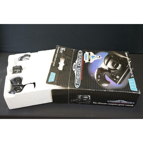 1619 - Retro Gaming - Two boxed Sega Mega Drive consoles, with controllers, no Sonic game, plus a boxed Seg... 