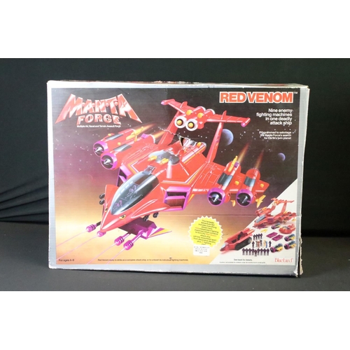 370 - Two boxed Bluebird Manta Force 1980's spaceship playsets to include Red Venom (tearing to box) and '... 