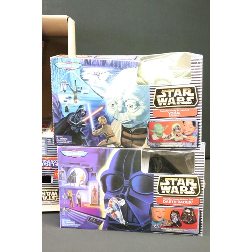 374 - Star Wars - Ten boxed Hasbro / Galoob Micro Machines & Action Fleet playsets to include 8 x Micro Ma... 