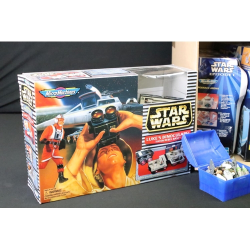 374 - Star Wars - Ten boxed Hasbro / Galoob Micro Machines & Action Fleet playsets to include 8 x Micro Ma... 