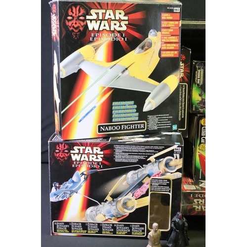 375 - Star Wars - Nine boxed Hasbro Star Wars vehicles to include 3 x Kenner / The Kenner Collection (Clou... 