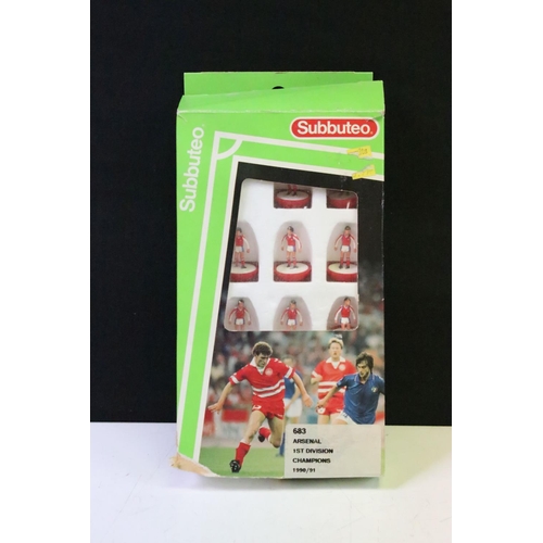 398 - Subbuteo - Five boxed LW teams to include Brazil, England, Norwich City, Arsenal 2nd, Arsenal and Po... 