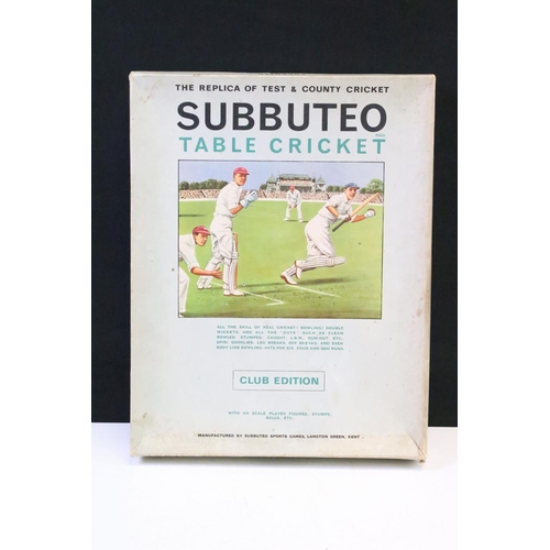 400 - Subbuteo - Three boxed sets to include International Floodlighting, Club Edition and Cricket Club Ed... 