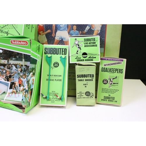 406 - Subbuteo - Collection of accessories to include 3 x boxed sets (contents incomplete) featuring 2 x C... 