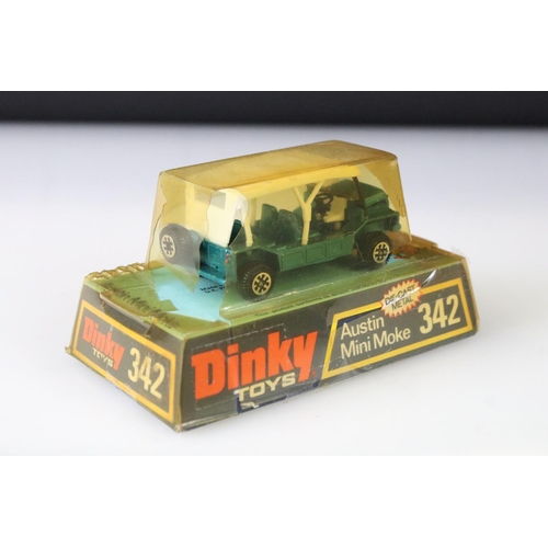 1300 - Five boxed Dinky diecast models to include 976 Michigan 180-111 Tractor Dozer, 439 Ford D800 Snowplo... 