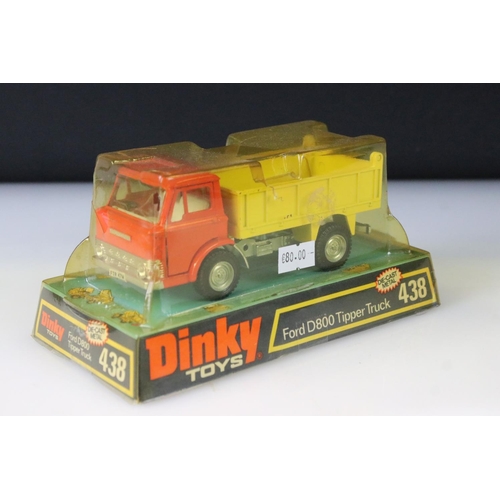 1300 - Five boxed Dinky diecast models to include 976 Michigan 180-111 Tractor Dozer, 439 Ford D800 Snowplo... 