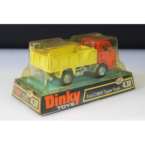 1300 - Five boxed Dinky diecast models to include 976 Michigan 180-111 Tractor Dozer, 439 Ford D800 Snowplo... 