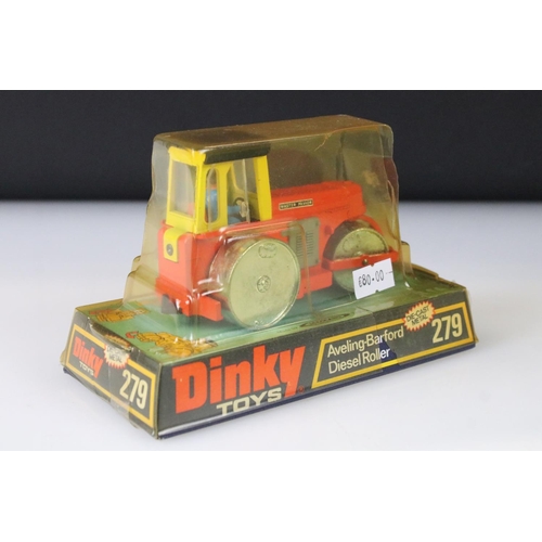 1300 - Five boxed Dinky diecast models to include 976 Michigan 180-111 Tractor Dozer, 439 Ford D800 Snowplo... 